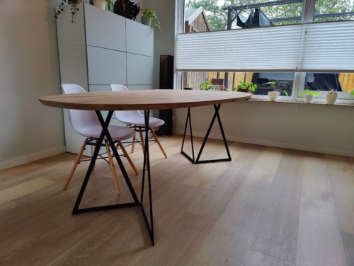 Organische eettafel 240×110 cm