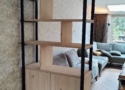 Roomdivider met stalen frame