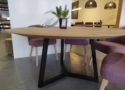 ronde eettafel met schuine rand