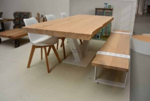 Eiken houten eettafel op maat